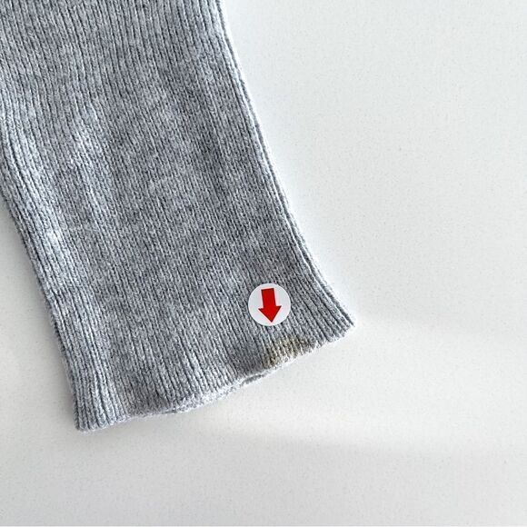 RW&CO. Sweater Fine Knit Tunic Crew Neck Gray Side Slits 7" Women's XS - Picture 8 of 8